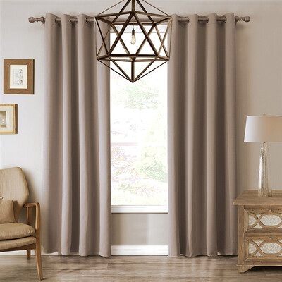 

LOHASCASA Blackout Grommet Window Curtain Panel Thermal Insulated Drapes for Bedroom or Living Room 1 Panel Size:52 By 63 Inch