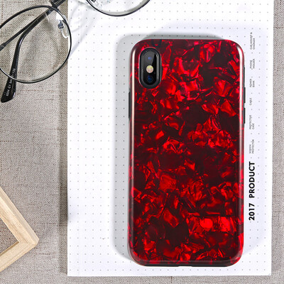 

Bangs Shi (Benks) Apple iPhoneX / 10 mobile phone case protective sleeve Apple X all-inclusive protective case iX thickened drop mobile phone shell Star grain protection shell agate red