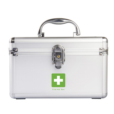 

Vilscijon Wei Jian medical box home multi-function first aid box multi-layer outpatient box with lock aluminum alloy medical box storage box family medicine box 3315