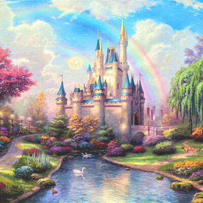 

Custom 3D Mural Bedding Room TV Sofa Wall Backdrop Fantasy Castle Entrance Childrens Room Kids Wall Mural Decor Photo Wallpaper