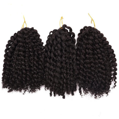 

8 inch Ombre Marlybob Crochet Braids 3pcspack Afro Kinky Twist Hair 90gpack Synthetic Crochet Hair Extensions