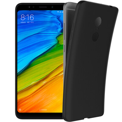 

KOOLIFE Red Rice 5PLUS Mobile Shell Cover Scrub Силиконовая мягкая оболочка / оболочка с противоскользящим покрытием подходит для просо Red Rice 5plus Soul Series - черный