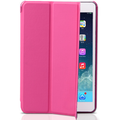

(I-mu) плодовитый iPad защитная крышка для Apple, полиуретан смарт-чехол интеллектуальный сон пробудить три раза кронштейн для отправки фольги Rose