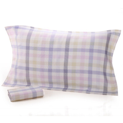 

Jingdong supermarket] Montagut (Montagut) towel home gauze square pillow pillow 2 cotton soft kiss sweat simple and elegant blue 50x80cm