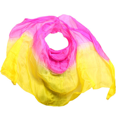 

Belly Dance Props Women Belly Dance Silk Veil 250*114cm Belly Dance Veil For Girls Belly Dance Silk Veils Rose+Yellow