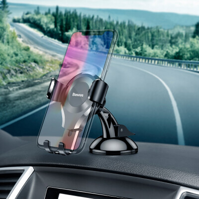 

Baseus Universal Gravity Car Phone Holder Sucker Suction Cup Windshield Car Holder For iPhone X Samsung S9 S8 Phone Holder Stand