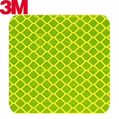 

3M светоотражающие наклейки универсальные предупреждения безопасности поцарапанные наклейки велосипед электрические предупреждения безопасности наклейки автомобилей квадратный 5 * 5 см (10) флуоресцентный желтый зеленый
