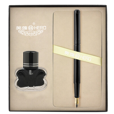 

Hero HERO 738 Scrub Black Confident City Gold Pen Ink Gift Set