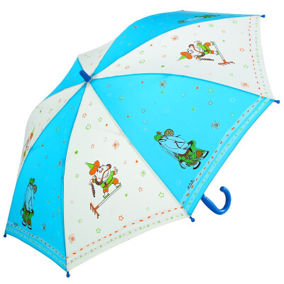 

Paradise umbrella Tong Yan laughter straight hand open children sunny umbrella 11001ELHB blue&white