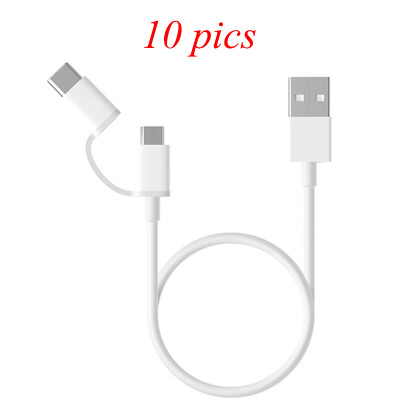 

Original Xiaomi 2 in 1 Micro USB Type-c Cable Sync Fast Quick Charger Data Type C Charging Cable For M6 Huawei Samsung Asus LG