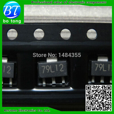 

Free shipping 100pcs/lot AN79L12M AN79L12 79L12M 79L12 SOT-89 IC REG LDO -12V 0.1A