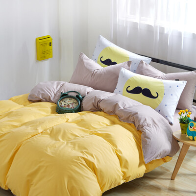 

Brata Cotton twill four piece set of high count&high density bed product suite