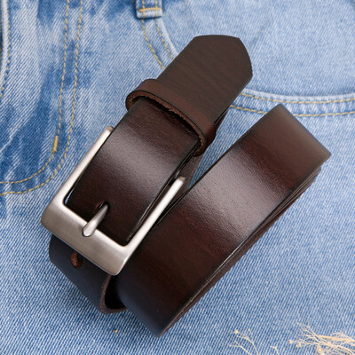 

Cow home belt female pin buckle belt ladies leather pants with Korean fashion wild 5115 elegant black