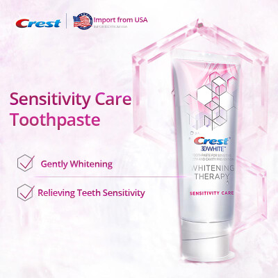 

Crest 3D Sensitivity Care Toothpastes Tooth Gentle White Whitening Toothpastes Therapy 116g1 piece