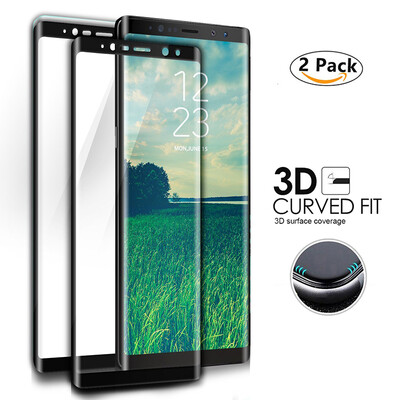 

2Pack GiGiboom Curved Edge Full Cover Закаленное стекло Screen Protccor для Samsung Galaxy Note 8 Anti Scratch HD [черный]