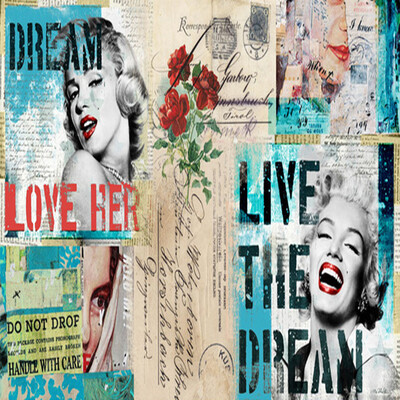 

European Style Retro English Poster Photo Wallpaper Cafe KTV Bar Living Room TV Sofa Backdrop Wall 3D Mural Creative Home Decor