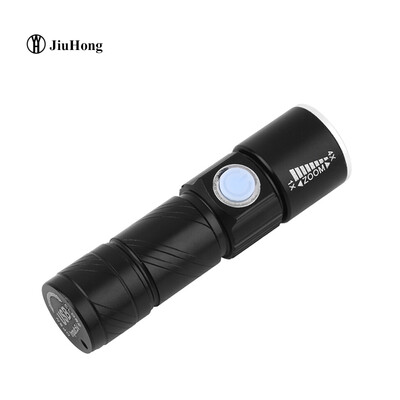 

Mini USB Rechargeable LED Flashlight Bicycle Front Light Headlamp Portable for Riding Camping Hiking Caving Indoor Outdoor torch