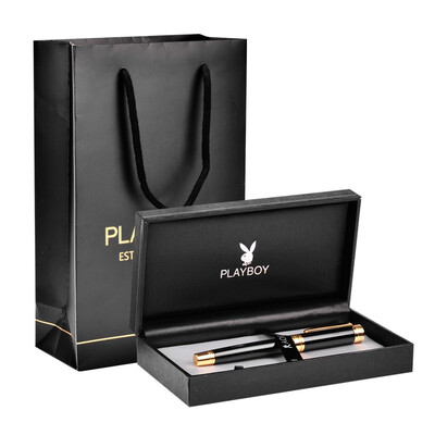 

Playboy PLAYBOY gentleman pure black gold folder Sarah pen signature pen - R1805