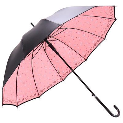

Heaven umbrella reinforcement 12K impact cloth black plastic straight black umbrella umbrella umbrella sun umbrella powder 10032ELCJ