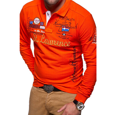 

Men's Fashion Personality Cultivating Long-sleeved Polo Shirts