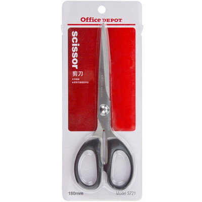 

Office Depot (Office Depot) S721 домашний офис нержавеющей стали ножницы / резка бумаги нож 18 см черный