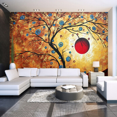 

Custom Photo Wallpaper Abstract Tree Modern Art Wall Painting Living Room Bedroom TV Backdrop 3D Large Mural Wallpaper For Home