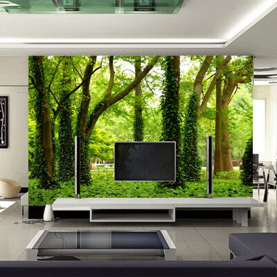 

Green Tree Forest Custom 3D Stereo Large Mural Обои Гостиная Диван Спальня Телевизор Фоновая фотография Настенная бумага Современная живопись