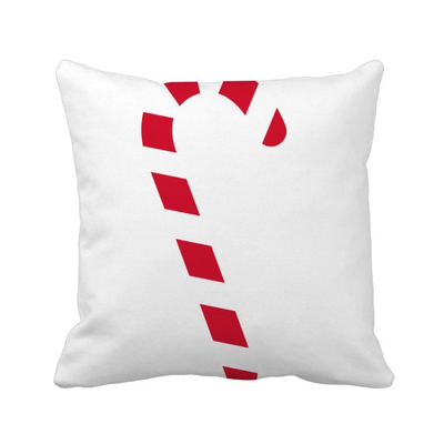 

Christmas Crutch Red Festival Square Throw Pillow Insert Cushion Cover Home Sofa Decor Gift