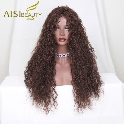 

Is a wig Synthetic wig Water Wave Wigs Long Brown Black Hair for Women High Temperature Fiber Resistant