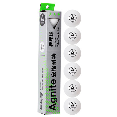 

Agnite F2393W пинг-понг 3 звезд для соревнований, 40мм, белый цвет, 6 в 1 коробке
