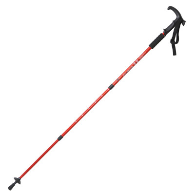 

Xiaguang outdoor trekking pole aluminum cane three folding crutches cane T-302 red