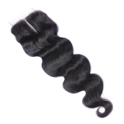 

9A 44 Lace Closure With Baby Hair Brazilian Virgin Human Hair Body Wave Closure Free Middle Three Part