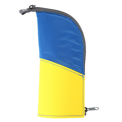 

KOKUYO) Japan imported NEO CRITZ series of vertical portable pencil case / pencil bag / stationery bag / storage bag possession of blue stripes F-VBF131-2