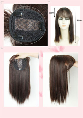 

Длинные женские шелковые синтетические волосы Topper Top Piece Clip в парикмахерской Toupee Topper Closure