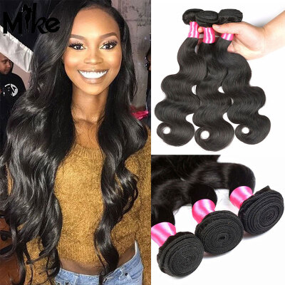 

Brazilian Body Wave Human Hair Weaves 3 Bundles 8-30Inch Unprocessed Human Hair Bundles MikeHAIR Brazilian Virgin Hair