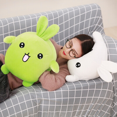 

Cute Plush Rabbit Cushion Pillow Toys Winter Hand Warm Soft Cotton Stuffed Sleeping Pillow Sofa Cushion Office Rest Plush Dolls