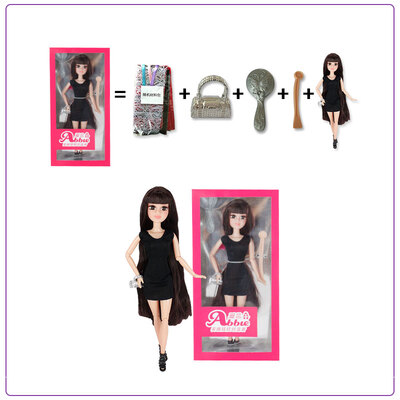 

Abbie Lens Eyes with 3D Curl Eyelashes Doll DIY Toys Clothes Gown Outfits&Shoes for Girls Birthday Party Christmas Gift