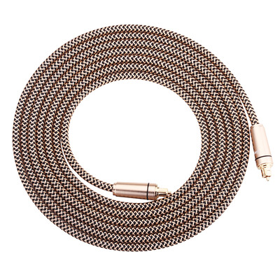 

Chongbo Cinyobo CYB-GX-JS Digital Digital Optical Audio Cable Amplifier DVD Player Home Theater Audio Line Square Audio Cable Gold 3 meters