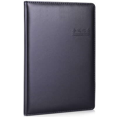 

Deli deli 25K80 basic meeting record leather business notebook notebook notebook black 7950