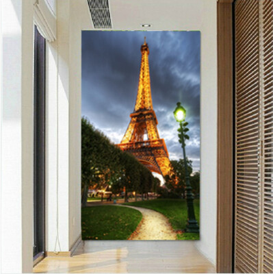 

Custom photo wallpaper Large mural European 3D wallpaper living room entrance corridors background wallpaper mural Eiffel Tower