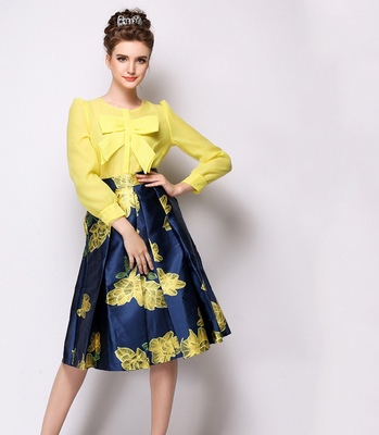 

Lovaru ™ Temperament Chiffon skirts Europe station 2015 summer new women's big ideas tutu