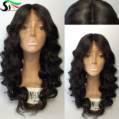 

9A Grade Human Hair Lace Front Wigs With Baby Hair Loose Wave Pre Plucked Peruvian Virgin Hair Lacefront Wigs For Black Women