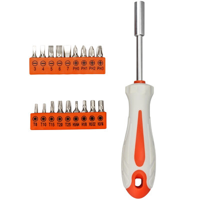

Jimmy home JM-GT19 19 piece set household screwdriver set screwdriver set set screwdriver screwdriver mobile phone computer teardown tool