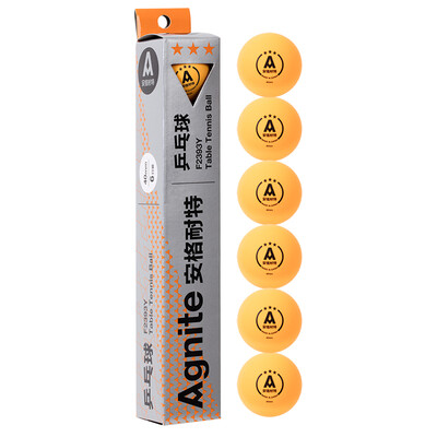 

Agnite F2393Y пинг-понг 3 звезд для соревнований, желтый цвет, 6 в 1 коробке