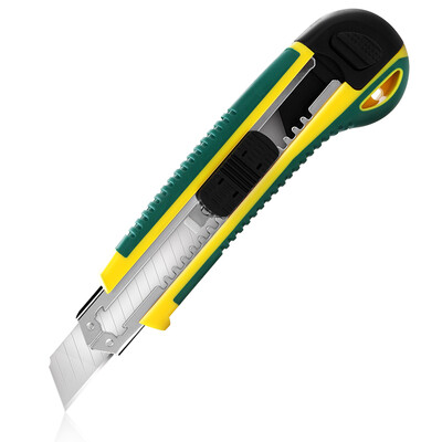 

Deli deli 8 bursts of 18mm rubber handle utility knife wallpaper knife open box knife DL005