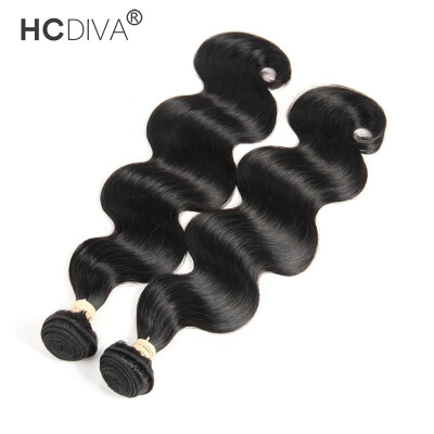 

HCDIVA Malaysian Body Wave 2 Pcs Lot 100 Unprocessed Virgin Hair Body Wavy 100g Bundles Health End 8 inch -28 inch in stock