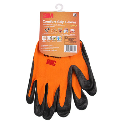 

3M protective gloves comfortable non-slip wear-resistant gloves high permeability anti-oil orangegreengreyyellowblue  L XL