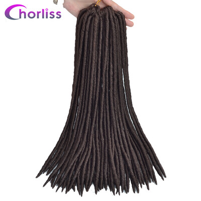 

Chorliss 18Faux Locs Crochet Braids Hair Synthetic Braiding Hair Extensions 24 Strandspack 100 gpack Purple Brown Bule Color