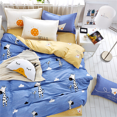 

Brata Four piece suit Whole cotton Bedding Kit Bed sheet quilt