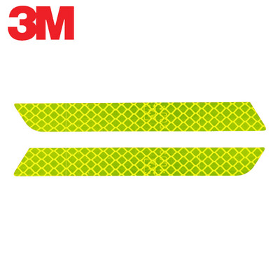 

3M Reflective bumper Crash warning Scratch Car stickers Car stickers 25216cm 2 Pack Fluorescent yellow green